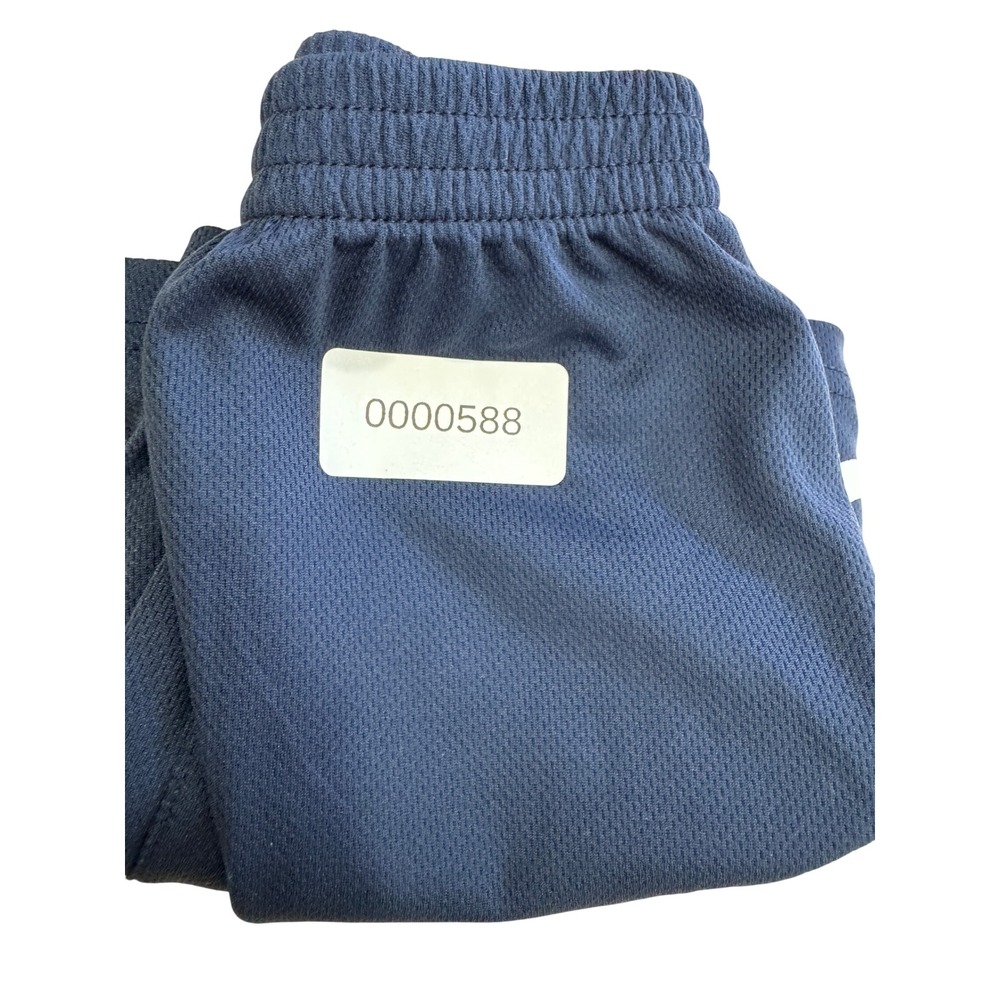 Adidas Boys Navy Blue Athletic Shorts Size 4 Mesh Logo Gym Activewear 0000588 - Picture 6 of 6